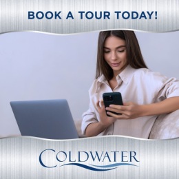We'd love to show you around our stunning community. Book a tour with us by heading to our website. Instagram post from @coldwaterapartments on January 17, 2025 00:00:00am