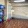 fitness center with a large mirror